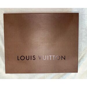 Louis Vuitton Brown Vintage Gift Box with Tissue Paper Luxury Packaging